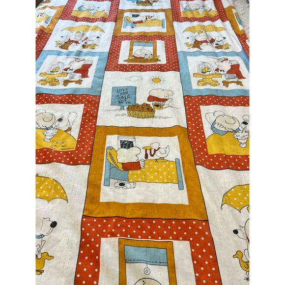 Sid the Cat Vtg Ziggy Character Twin Bed Sheets Flat and Bottom No Pillow Case - Picture 1 of 9